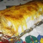 Torta de Claras com doce de ovos e canela 0b61a0a54f