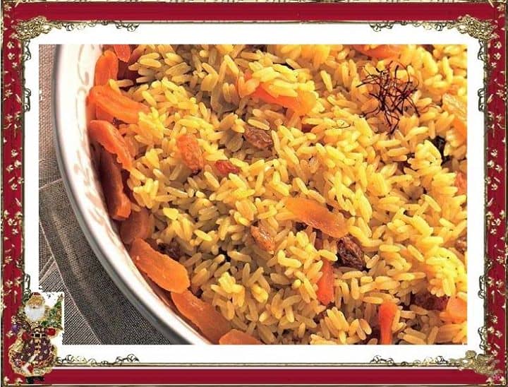 Arroz Integral Misto com Damasco e Açafrão