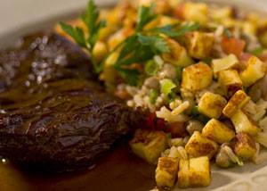 Fraldinha de panela com baião-de-dois, receita fácil e muito gostosa da chef Ana Luisa Trajano, uma das melhores profissionais do Brasil