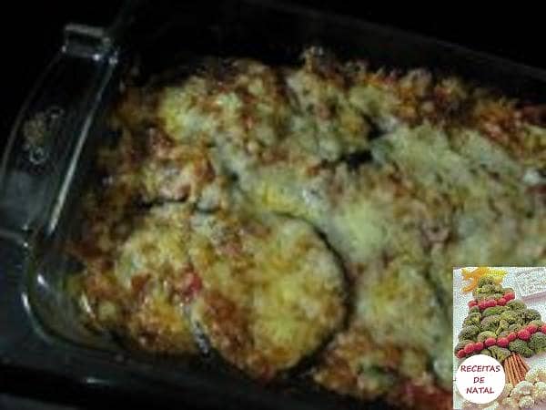 Gratinado de Beringelas com Seitan
