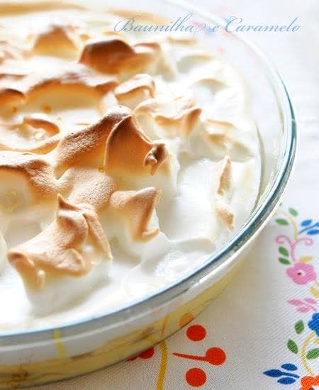 Pudim Merengado de Banana