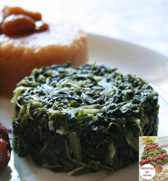 Puré de Marmelo e Grelos Salteados