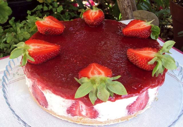 Semifrio de Baunilha com Morangos