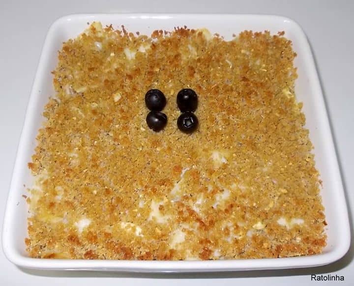 Bacalhau com Broa no Forno