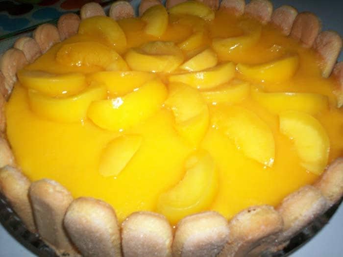 Charlote de pêssegos