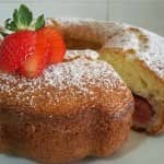 Bolo com morangos Bolo com morangos