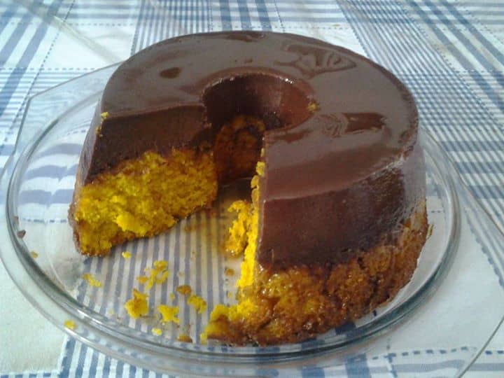 Bolo de cenoura magnífico