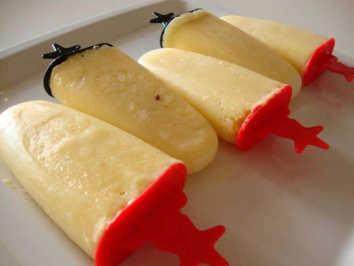 Gelado de Fruta e Leite