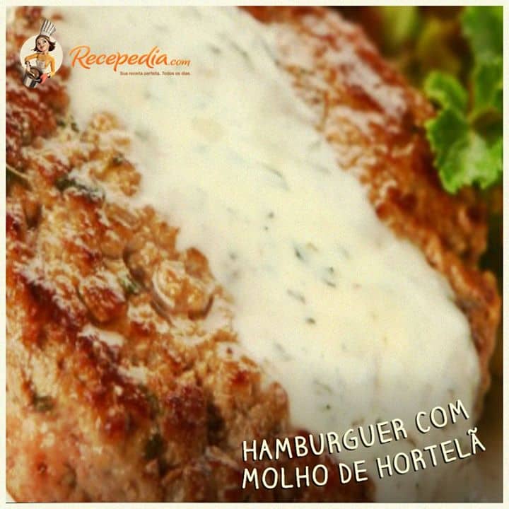 Hamburguer com Molho de Hortelã