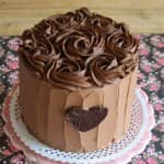 Chocolate ombre layer cake