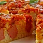 Torta Siciliana com Salsicha Vegetal Torta Siciliana com Salsicha Vegetal