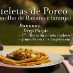 Costoletas de porco (com molho de Banana e laranja)