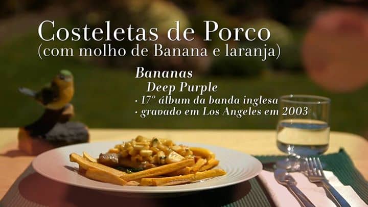 Costoletas de porco (com molho de Banana e laranja)