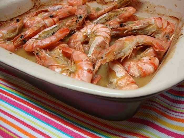 Camarões no Forno