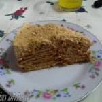 Bolo de Bolacha com Creme de Café Bolo de Bolacha com Creme de Café