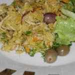 Frango à Brás com Cenoura e Pimentão