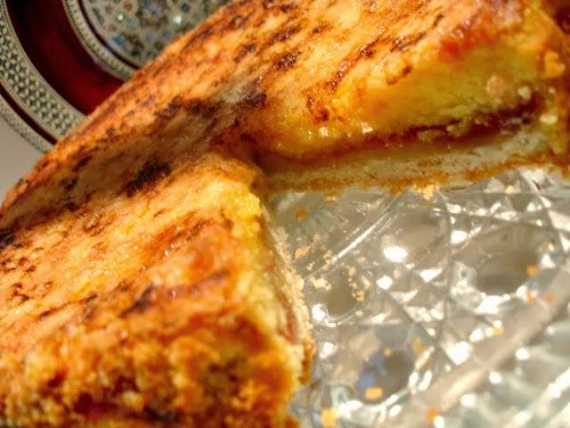 Torta Brulée de Fubá Cremoso e Goiabada