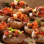 COGUMELOS RECHEADOS COM BACON VEGETARIANO COGUMELOS RECHEADOS COM BACON VEGETARIANO