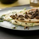 Raia com pimenta verde e alcaparras Raia com pimenta verde e alcaparras