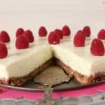 Bolo frio de queijo, lima e framboesa Bolo frio de queijo, lima e framboesa