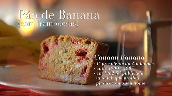 Pão de Banana (com framboesas)