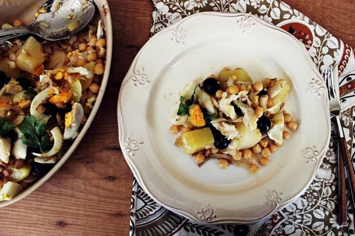 Salada de Bacalhau com Grão
