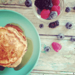 Panquecas de banana e iogurte