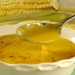Caldo de milho com gengibre