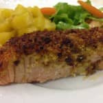 Salmão com Crosta de Broa
