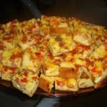 Bolo salgado de salsicha e milho verde Bolo salgado de salsicha e milho verde