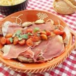 Bifes com Presunto em Redução de Moscatel Bifes com Presunto em Redução de Moscatel