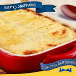 Batata, Hellmann's e cobertura gratinada Batata, Hellmann's e cobertura gratinada