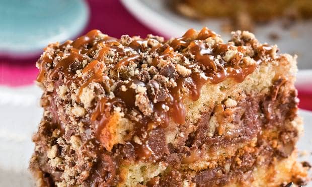 Bolo de chocolate Twix