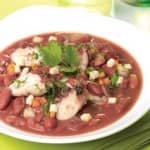 Feijoada de polvo com malaguetas e coentros