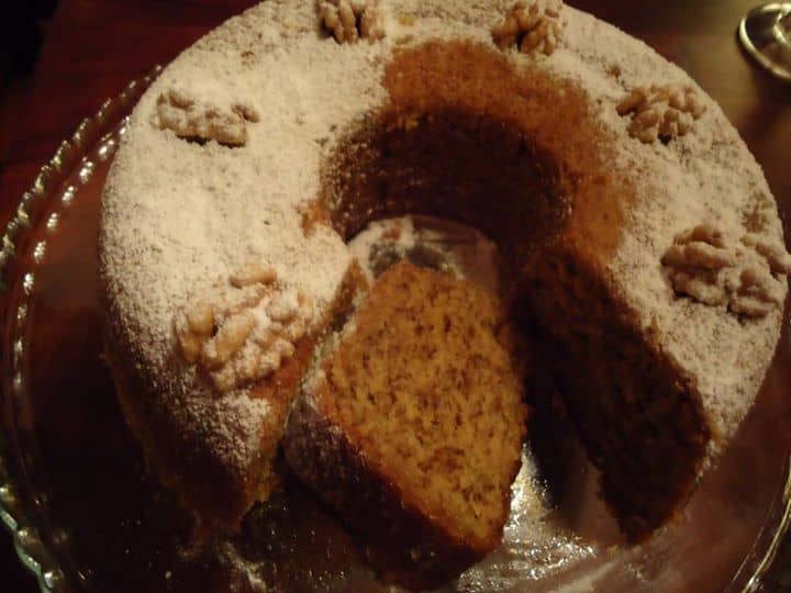 Bolo de Laranja com Nozes