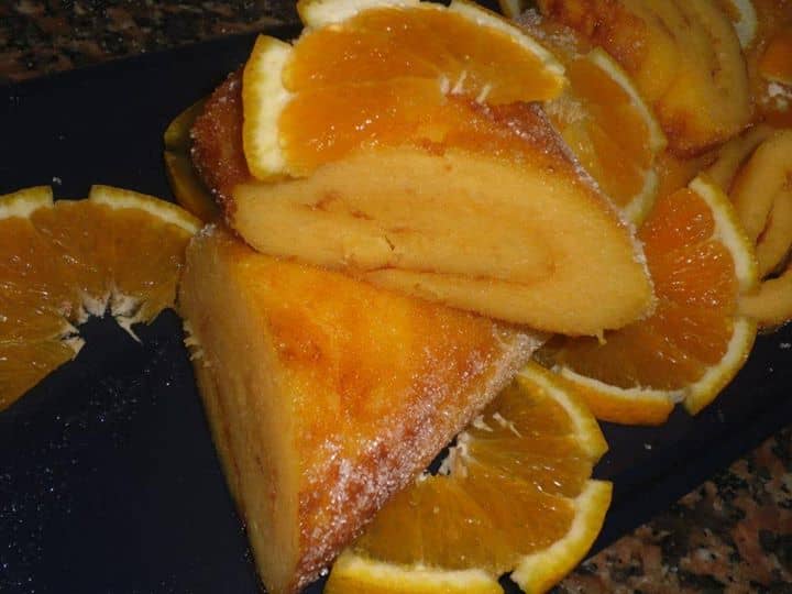 Torta doce de batata e laranja