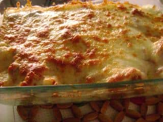 Gratinado de Couve-flor com Alheira