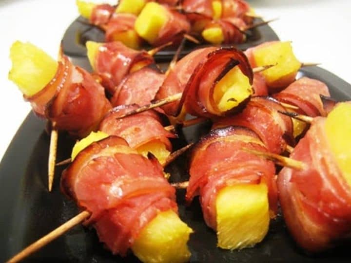 Bacon com Ananás no Forno