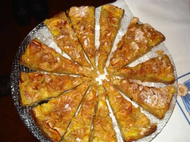 Bolo de maçã tipo tarte