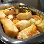 Bacalhau confitado no azeite