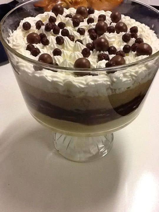 Triffle de pudim flan