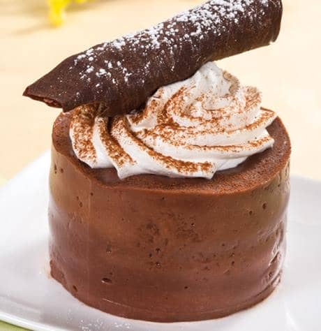 Pudim de chocolate e bolacha