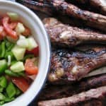 Entrecosto grelhado com marinada de mel e limão Entrecosto grelhado com marinada de mel e limão