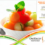 Salada de frutas com hortelã