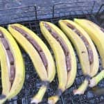 Banana assada com chocolate Banana assada com chocolate