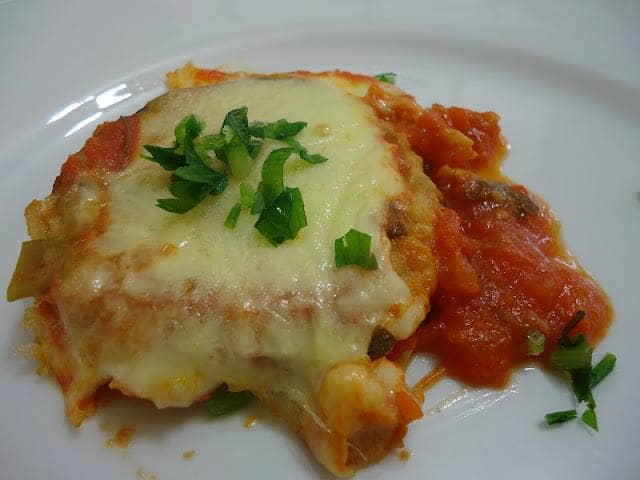 Berinjela a Parmegiana