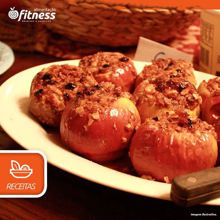 MAÇAS ASSADAS RECHEADAS