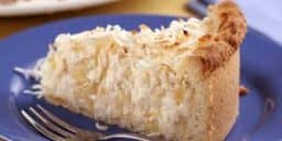 Torta cremosa de coco