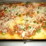 Polenta Recheada com Carne Moída  e  Gratinada Polenta Recheada com Carne Moída e Gratinada