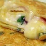 Panqueca de omelete cremosa Panqueca de omelete cremosa
